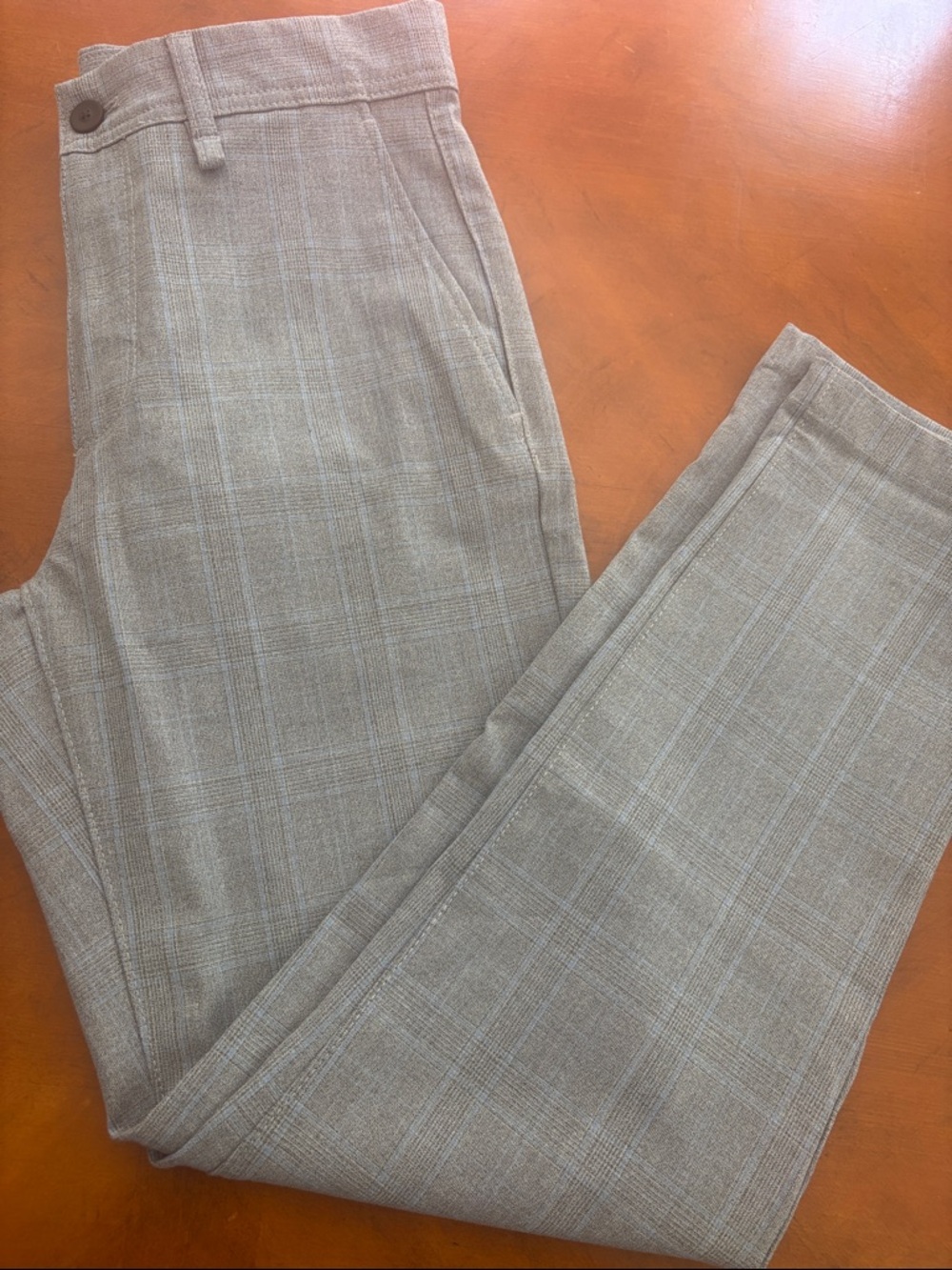 Zara Gray and blue Plaid Men's Chinos